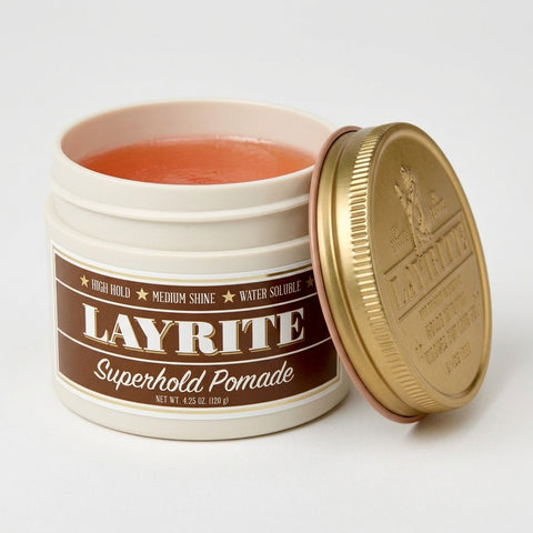 Layrite Superhold Pomade | Starker Halt & mittlerer Glanz