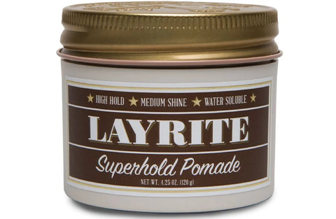 Layrite Superhold Pomade | Starker Halt & Natürlicher Glanz