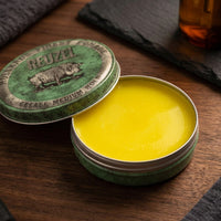 Reuzel Green Grease Medium Hold Pomade - open potje met zichtbare inhoud en textuur