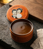 Murrays Original Pomade - open potje met zichtbare inhoud en textuur