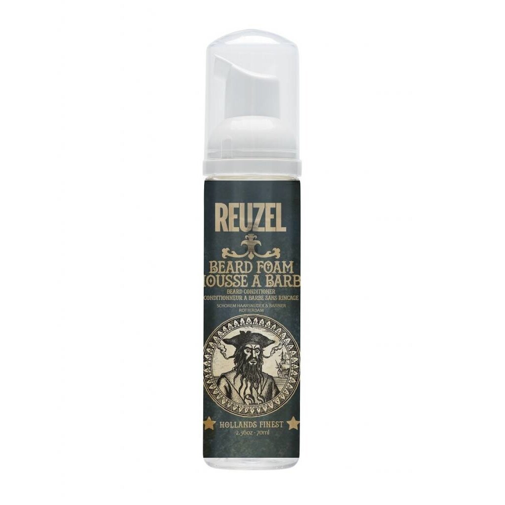 Reuzel Beard Foam - pompflacon vooraanzicht op wit