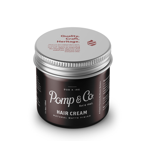 Pomp & Co. Hair Cream | Medium-Sterke Hold met Matte Finish