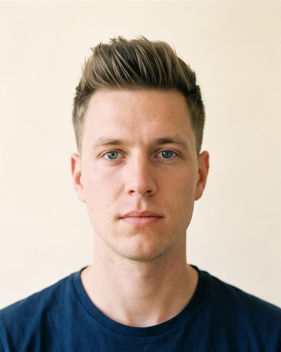 Quiff: vorne