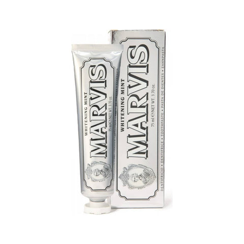 Marvis Whitening Mint - tube met doosje, vooraanzicht