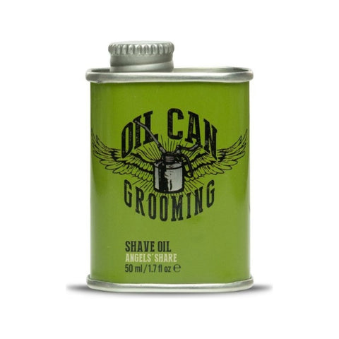 Oil Can Grooming Scheerolie Angels' Share 50 ml - flesje, vooraanzicht