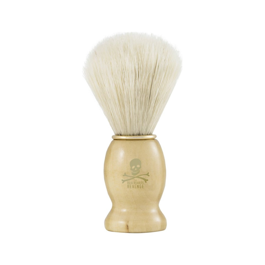 The Bluebeards Revenge Doubloon Scheerkwast - kwast met houten handvat, vooraanzicht