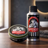 Uppercut Volumen-Set, das komplette Set auf einer Holzablage